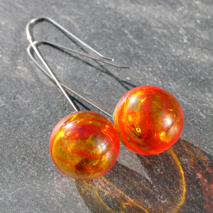 Náušnice červené