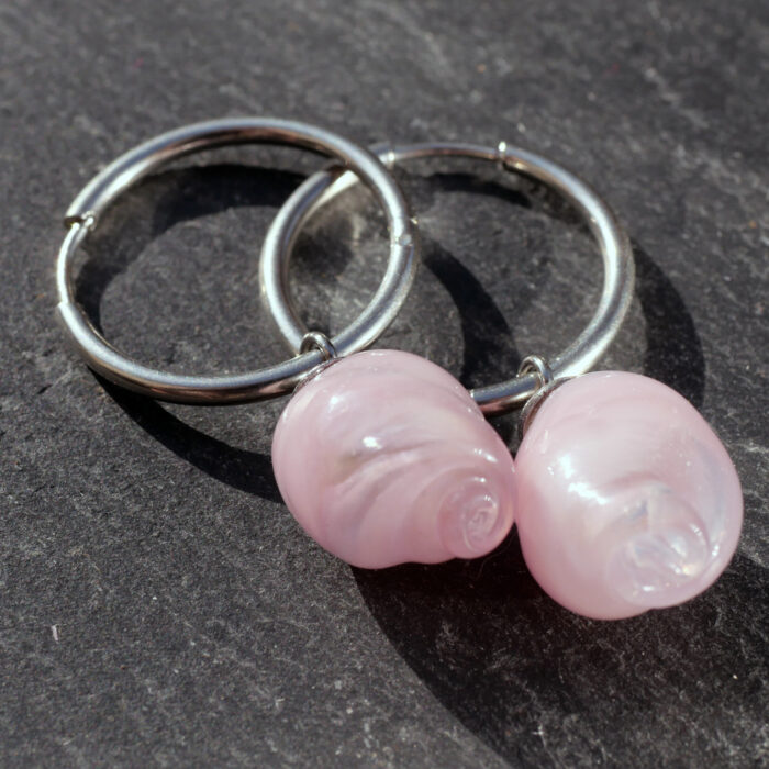 Náušnice růžové